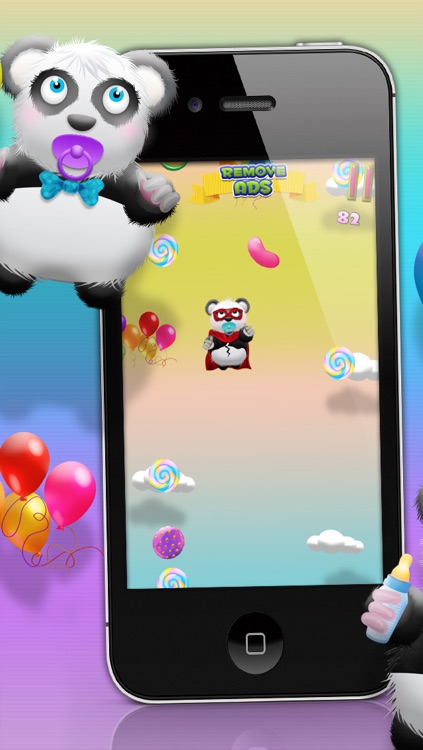 Baby Panda Bears Candy Rain - A Fun Kids Jumping Edition FREE Game! screenshot-3