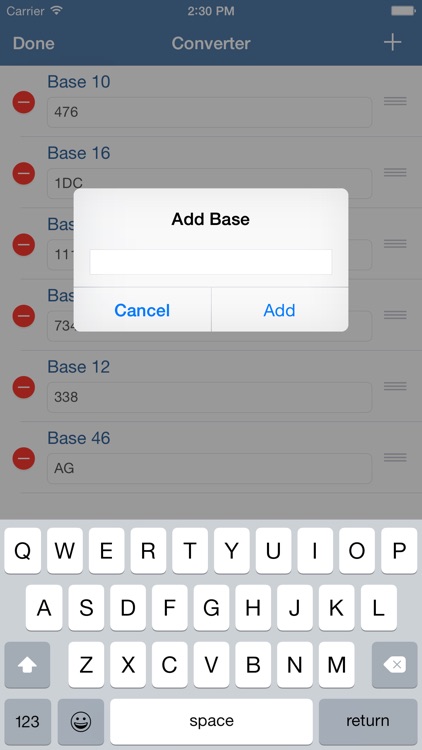 Bases - A Base Converter for iOS