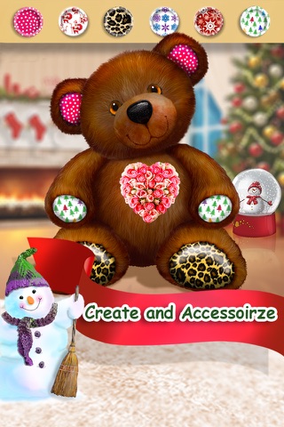 Build A Teddy Bear - A Bear’s Hug In A Christmas Gift Card - Educational Care Kids Game screenshot 3
