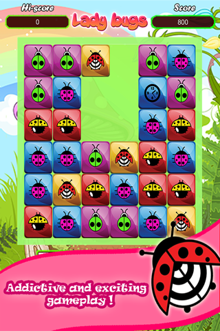 A Ladybug Match 4 Puzzle Connect Game - Very Addictive And Fun App for KIDS FREE screenshot 4