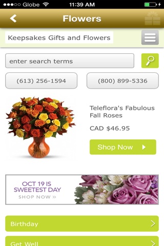 Keepsakes Gifts and Flowers screenshot 2