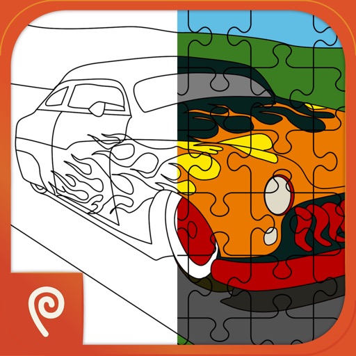 Color It Puzzle It: Hot Rods icon