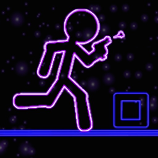 Glow Stick-Man Run : Neon Laser Gun-Man Runner Race Pro icon