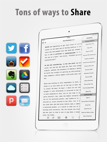 Write for iPad - A Note Taking and Markdown Writing App screenshot 3