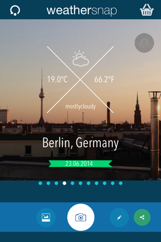 Weathersnap – Share Your Local Real-Time Weather with Beautiful Photo Skins screenshot 2