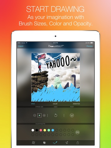Draw on Video Square PRO - Paint Funny Colors Doodle on Videos for Instagram screenshot 3