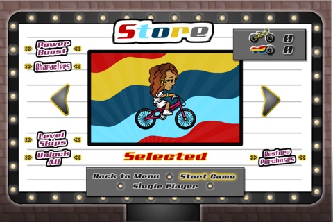 A Celeb Bike Race Downhill Multiplayer 2 - Girl Star Power Edition screenshot 4