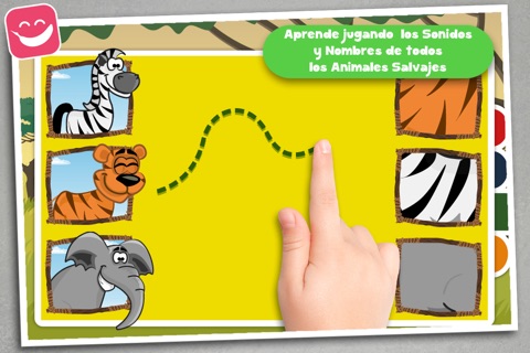 Teach me wild animals safari cartoon screenshot 2