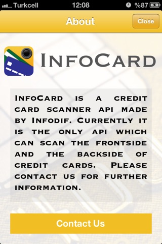 InfoCard screenshot 2