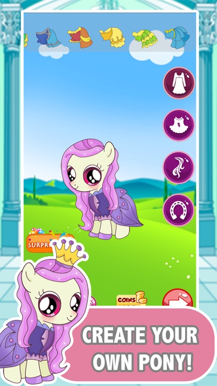 Dress Up Princess Pony Girl