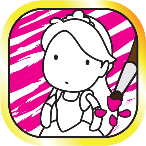 Ms. Damsel • Lady dye coloring painting iOS App