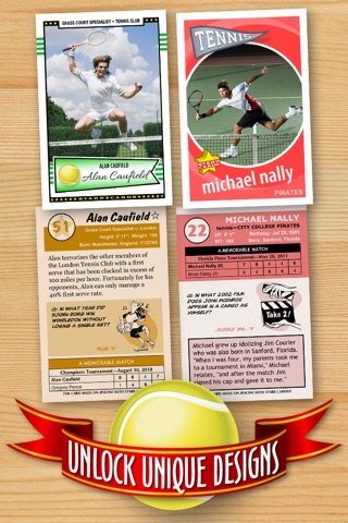 Tennis Card Maker - Make Your Own Custom Tennis Cards with Starr Cards screenshot 3