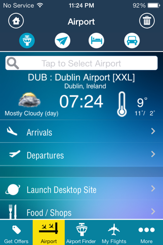 Dublin Airport (DUB) + Radar screenshot 2