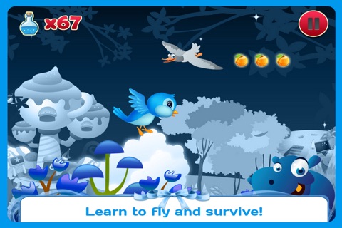 Crappy Blue Bird - Smash Hit Flappy Adventure screenshot 2