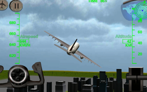 3D Airplane flight simulator screenshot 2