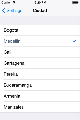 Pico y Placa Bogota,Medellin, Bucaramanga, Cali, Cartagena, Pereira, Armenia, Barranquilla, Santa Marta, Ibague, Popayan screenshot 2