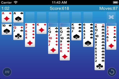 Spider Solitaire by Jellybox screenshot 3