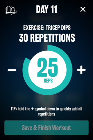 Men's Tricep Dip 30 Day Challenge FREE screenshot 3