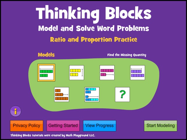 Thinking Blocks Ratios