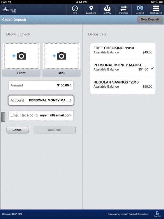 Ameris Bank Business for iPad screenshot-3