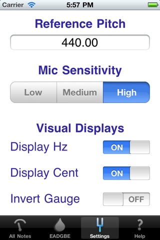 Optima Guitar Tuner screenshot 3