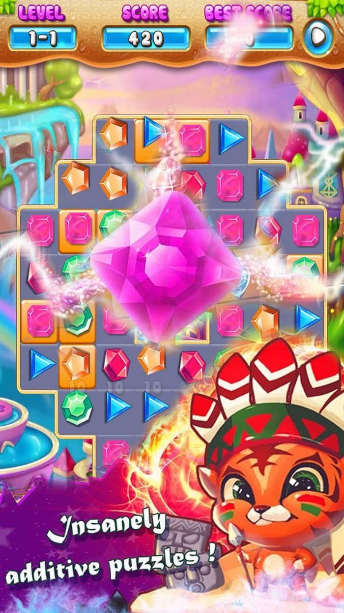 Jewels Match Deluxe Hero Game Jem