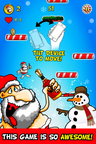 A Drunk Santa! FREE : Half Naked Hussle Game - By Dead Cool Apps screenshot 2