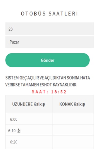 İzmir Otobüs Saatleri screenshot 3