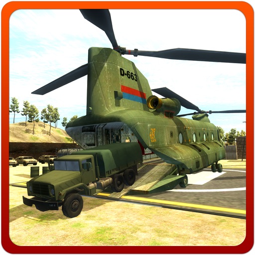 Army Helicopter Relief Cargo Simulator – 3D Commando Apache pilot simulation game Icon