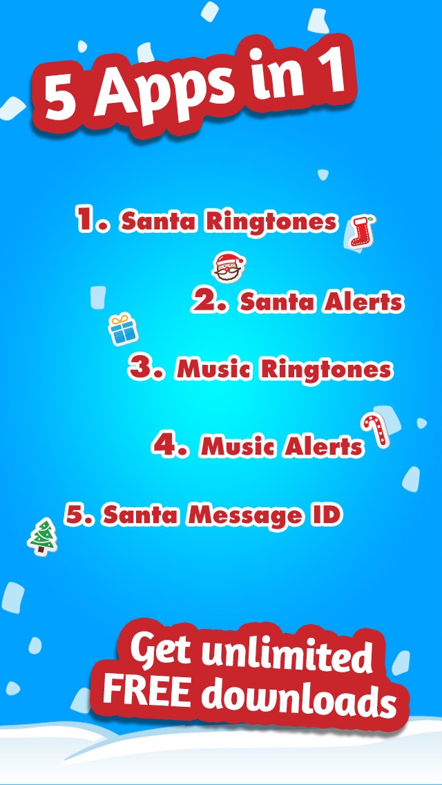Christmas Alert Tones - Bearbeiten und passen Sie die neuen Warntöne für Ihre Voicemail-/E-Mail-/SMS-Nachrichten usw. an.Screenshot von 4