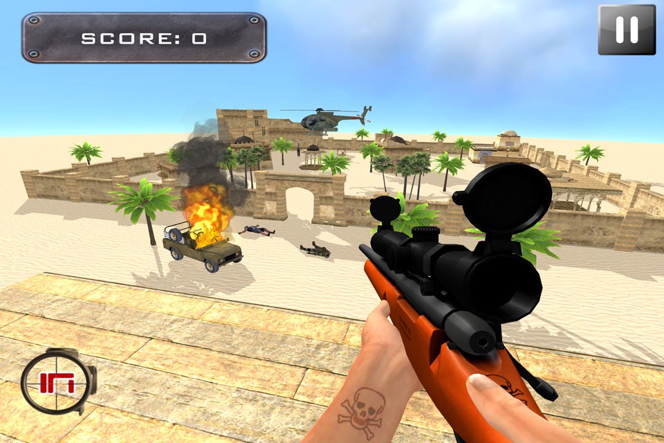 Army Sniper Desert War Hero Free screenshot 3