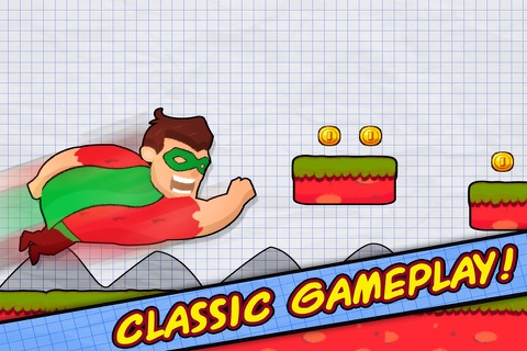 Doodle Hero Jumper In Scribble Land screenshot 2