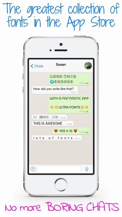 Ultra Fonts - Custom messages for chat apps