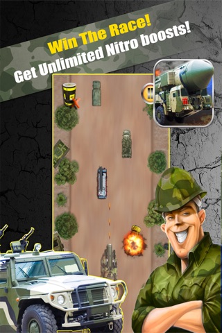 Xtreme Army Trucks Battlefield Racing Rage : Realistic Hummer, Armor Jeep and AVA Missile launcher Truck Race Game screenshot 3