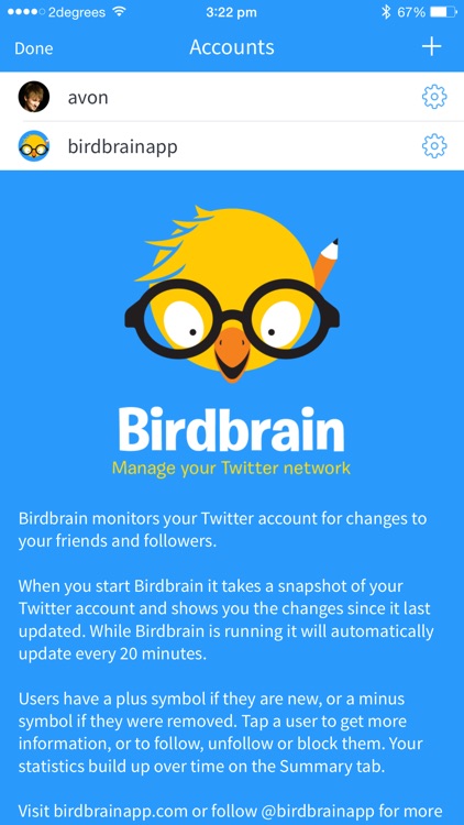 Birdbrain ~ statistics for Twitter