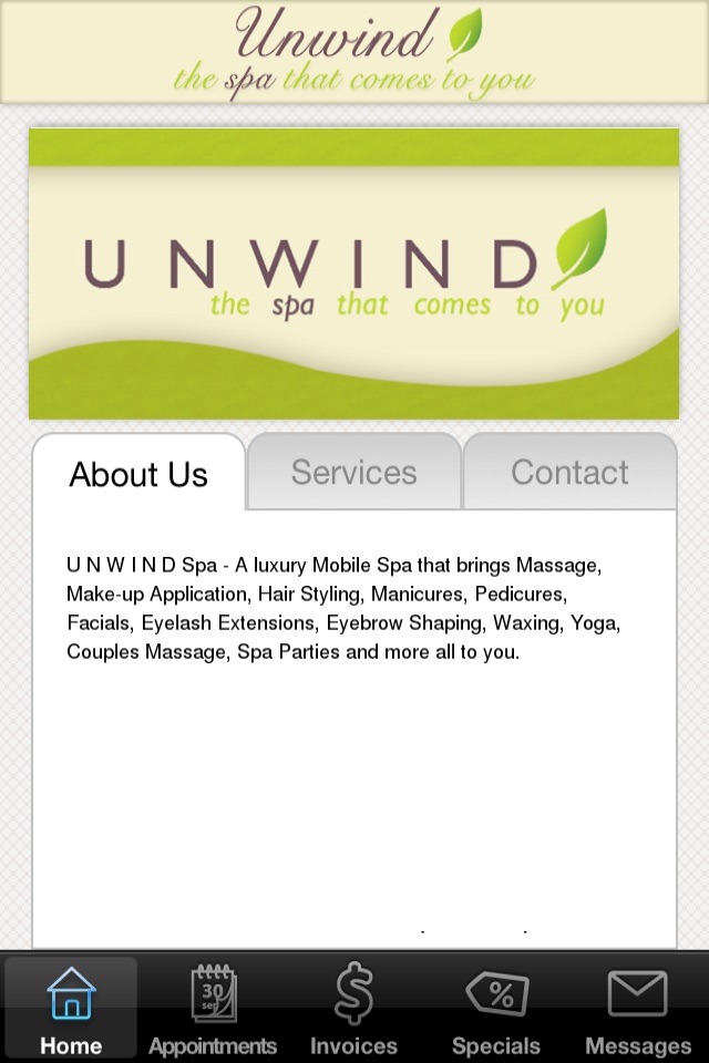 U N W I N D Mobile Spa - Los Angeles screenshot 2