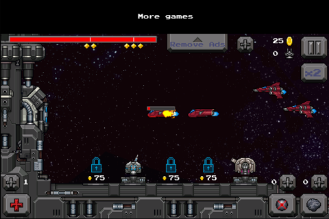 War in Space - Retro style arcade TD game. screenshot 2