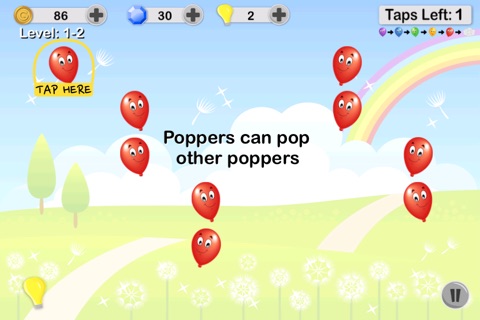 Balloons Popping! - Crazy fun match strategy game! | Get hints from your Facebook or Twitter Friend! screenshot 4