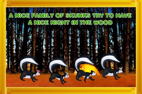 The Game that Stink ! The skunks camping trip story - Free Edition screenshot 2