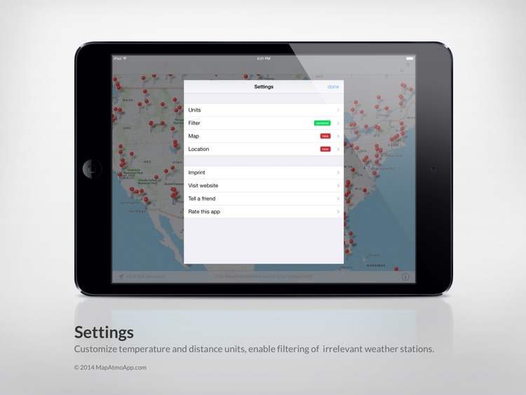 MapAtmo - World map of public Netatmo™ weather stations