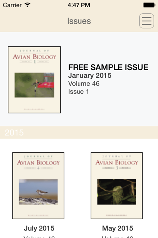 Journal of Avian Biology screenshot 3