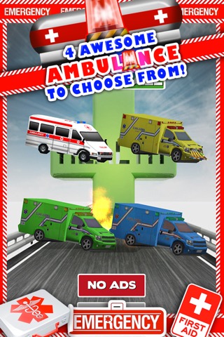 新ボーイズ無料でトップ楽しいドライビングレーシングゲームで、3D救急車レースカーのゲームのおすすめ画像1