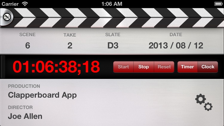 Clapperboard - Timecode Sync and Digital Video Slate