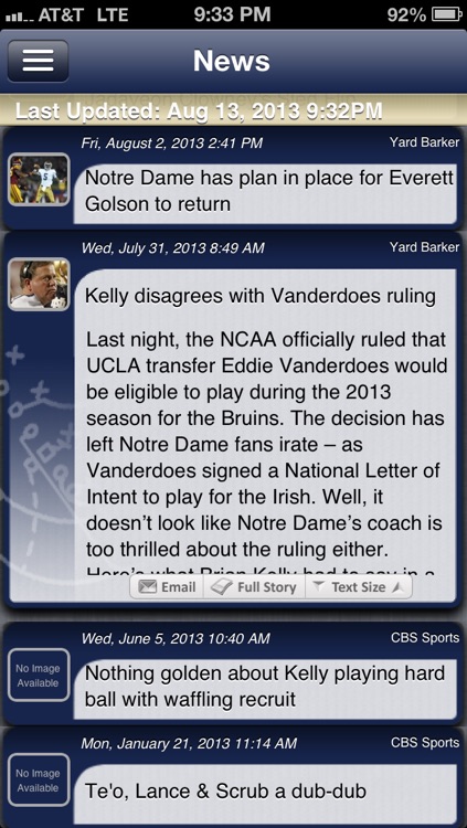 Notre Dame Football Live