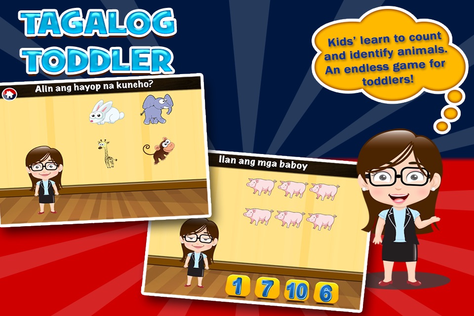 Tagalog Toddler Games for Kids screenshot 4