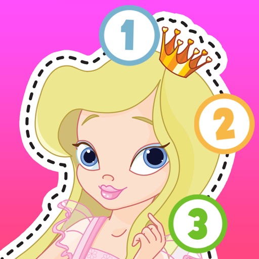 Kids Puzzle Teach me Tracing & Counting with Princesses: discover pink pony’s, fairy tales and the magical princess