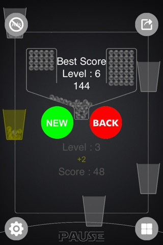 Catch 100 balls falling - Cups moving in the line to catch dropping balls ! screenshot 3
