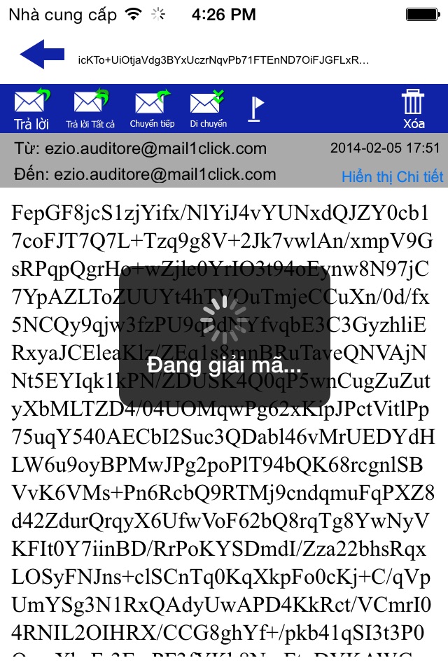 Mail1Click - Secure Mail screenshot 2
