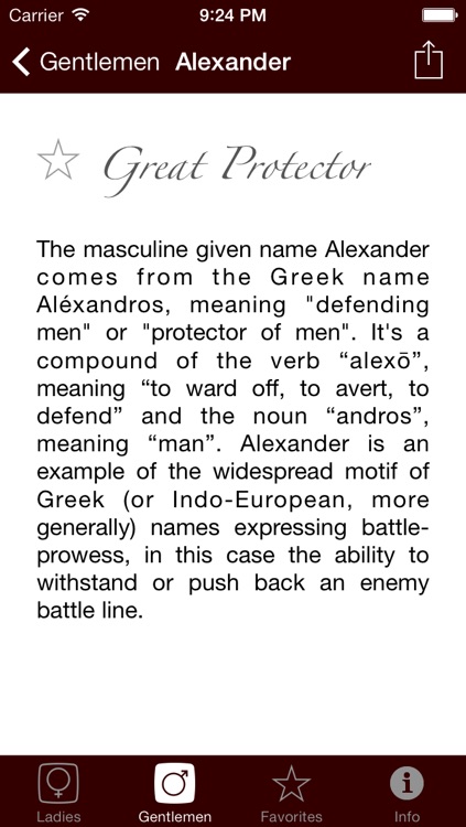 Namer - The Origin of Names