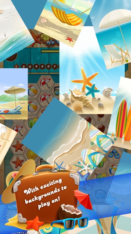 Summertime VaCay Match Three - A Super Fun in the Sun Match Game! (Free) screenshot-3